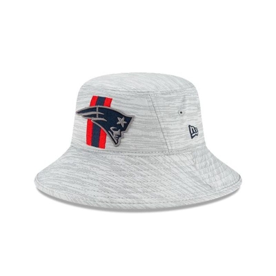 Blue New England Patriots Hat - New Era NFL Official NFL Training Stretch Bucket Hat USA4251036